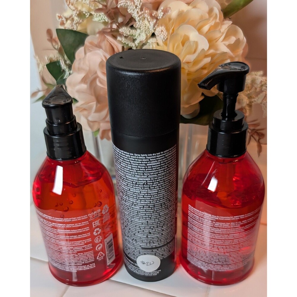 SexyHair 3pc Bundle: Play Dirty Spray & 2 Blow Dry Gels (1 New, 1 Partial) - Picture 2 of 7